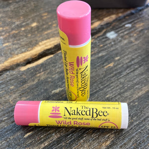 The Naked Bee Wild Rose Tinted SPF Lip Balm