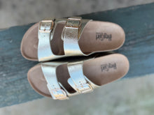 Load image into Gallery viewer, Corky’s Gold Crinkle Metallic Platforms