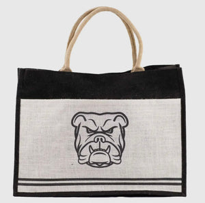 Bulldog Jute Tote