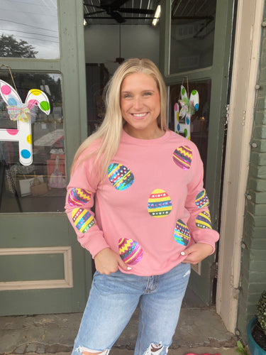 Pink And Bling Easter Sweatshirt