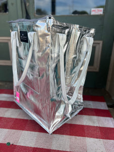 Insulated Silver Metallic Roll Bag | Simply Southern