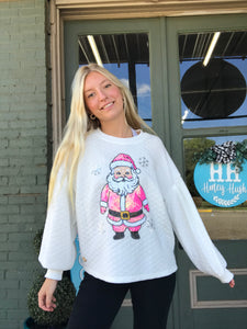 Quilted Santa sweater