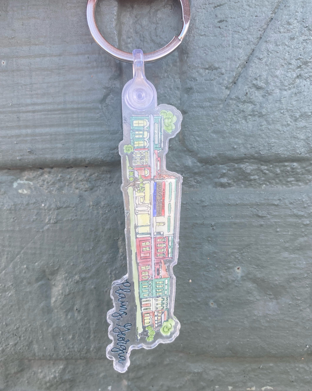 Plains Downtown Keychain